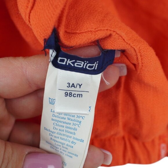 Okaïdi Reversible Jacket 3Y 98cm Red‎ & Patterned Cotton - Picture 4 of 6